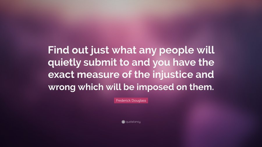 Find out what any people will quietly submit to and you have the exact measure of the injustice and wrong which will be imposed upon them - Frederick Douglass. Still BC's Disabled are denied their #CRPD #HumanRights every day #CRPD #Article28 #BCPoli #NothingAboutUsWithoutUs https://t.co/iKausQ2V2z https://t.co/jsCi85vCPf