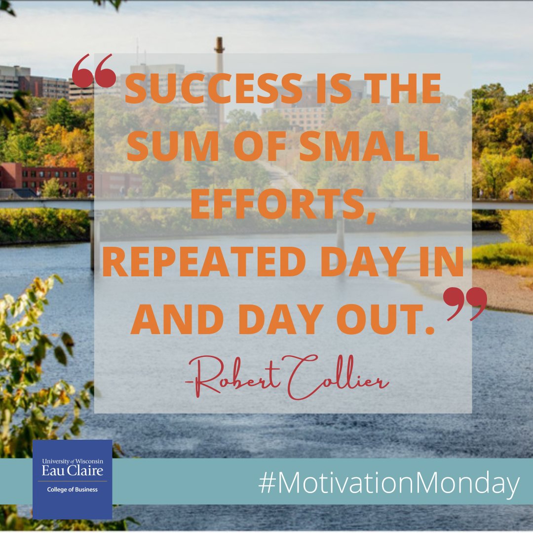 uweccob's tweet photo. Here is another #MotivationMonday to get you through your week!
#uwec
#uweccob https://t.co/e5Wl8E2Njr