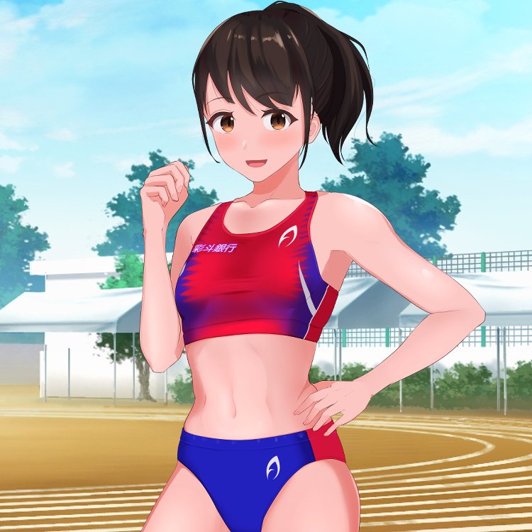 Twitter 上的 Np企画 スイミングスクール水着シリーズ 再開 社会人陸上女子 穂波 新企画の発表です イラストレーター おーちゃ様 に描いていただく短編ストーリー 今回はその冒頭です 当企画初の陸上女子です 制作企画 Np企画 イラスト おーちゃ様