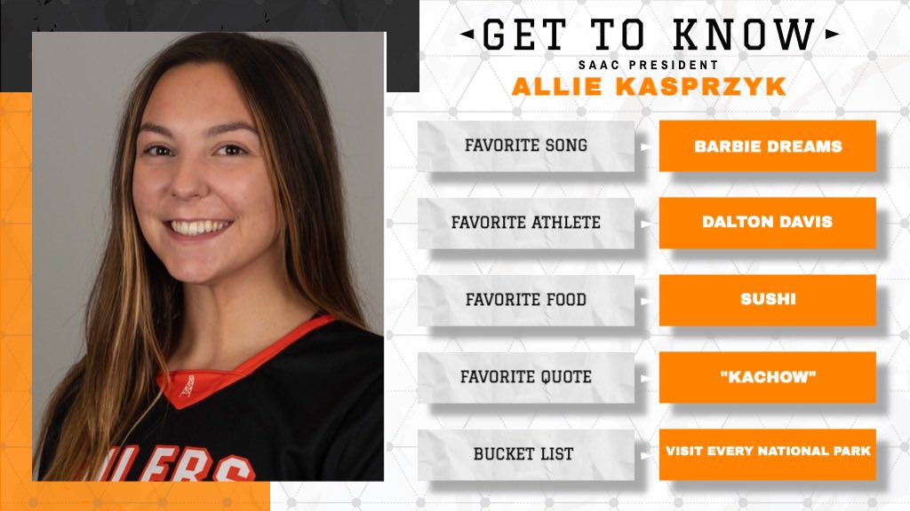 Insta is down because y’all were so curious to get to know <a href="/allisonkasprzyk/">allie burhenn</a> ! This week we are introducing our E-board members, we are starting with Miss.President herself!