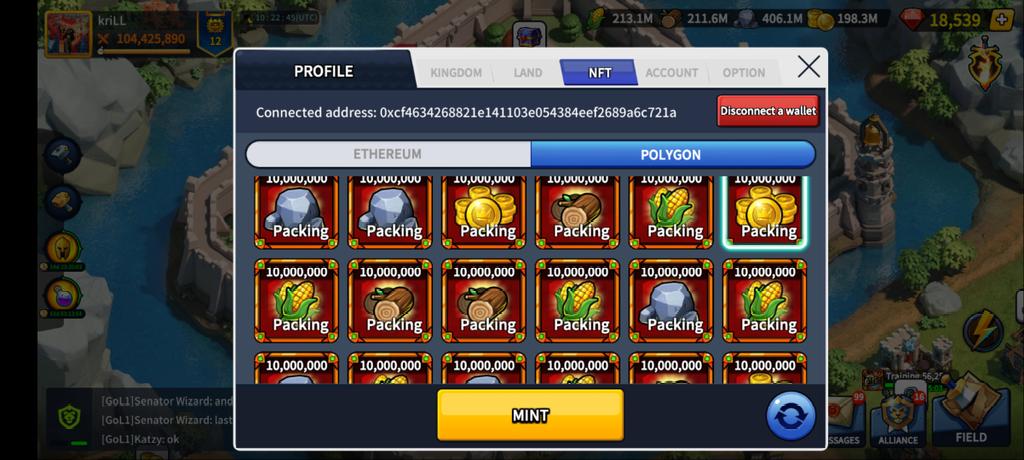 KrillDylan's tweet photo. @DampEwok @Polygon_Space1 @LeagueKingdoms @0xPolygon You just get $matic if you sell it thru polygon bro. My problem is can't mint thru mobile. https://t.co/XmqLhr0KOP