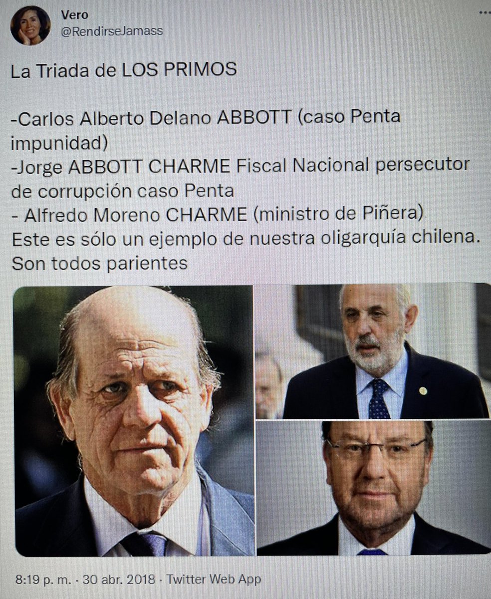 josvem's tweet photo. @biobio Que increíble cómo todo queda en familia y obviamente no hoy ninguna intension de querer aclarar nada y hoy con el #PandoraPapers tampoco se va a aclarar nada #ChileSeCanso https://t.co/PNul92EGdQ