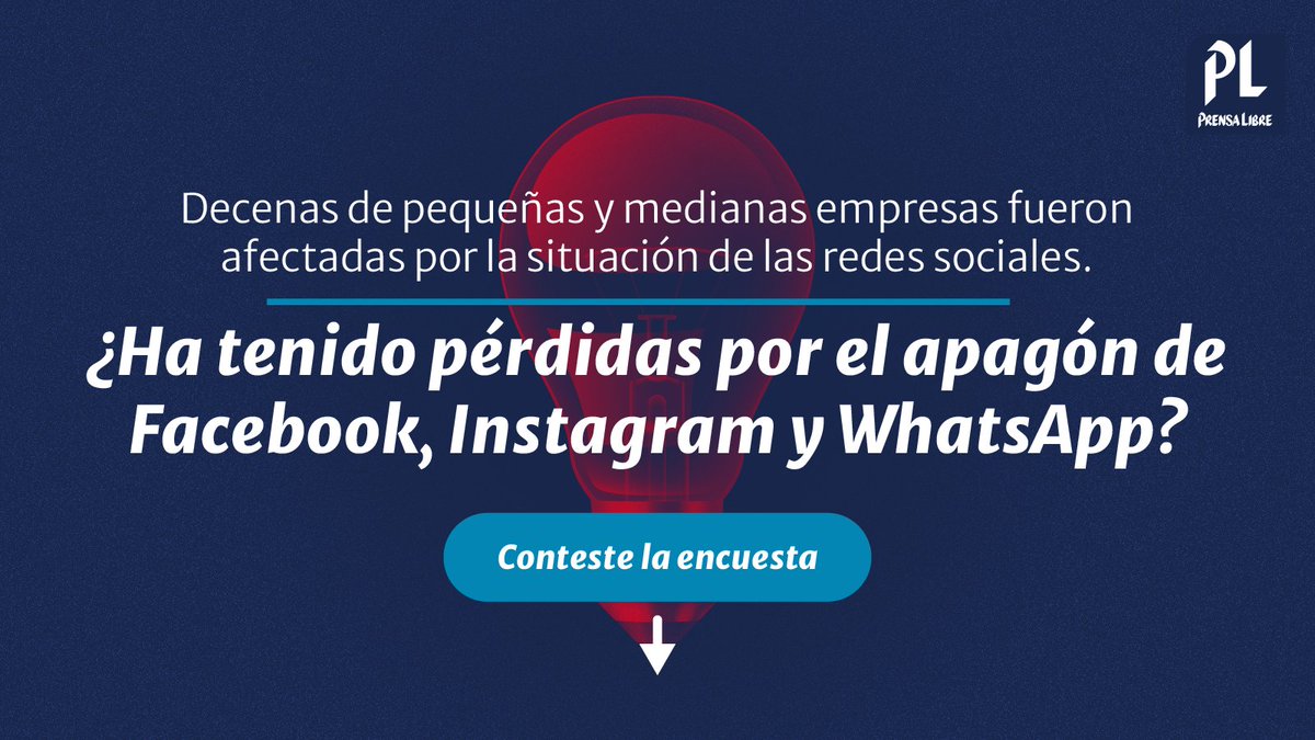 prensa_libre's tweet photo. El apagón de Facebook, Instagram y WhatsApp ha afectado a pequeñas y medianas empresas que usan las redes sociales como canal de ventas y servicio al cliente. https://t.co/quRtOJbhhT
