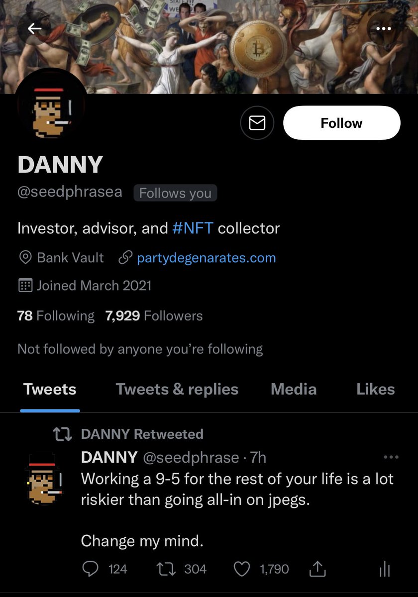 Danny Seedphrase さん Twitter