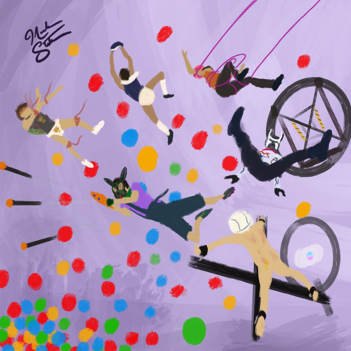 This may be cliché, but last weekend was truly a life-changing experience. I met some incredible people &amp; experienced things I never would have imagined. Thanks for welcoming this awkward clown so warmly!
Here’s a quick doodle of some memories…
Danke für alles! <a href="/QuaelgeistBLN/">Quälgeist Berlin 🇺🇦</a>