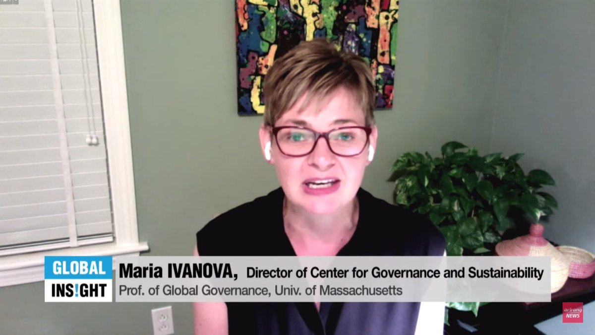 NewsArirang's tweet photo. “I would like us to build better, not build back better; a different reality of not what we had but going forward to what we envision.” @mivanova Director of @CGS_UMB on building a better, sustainable world w/@jennie_jojo https://t.co/K1MQx1fsxn https://t.co/LEQT4Vj1JC