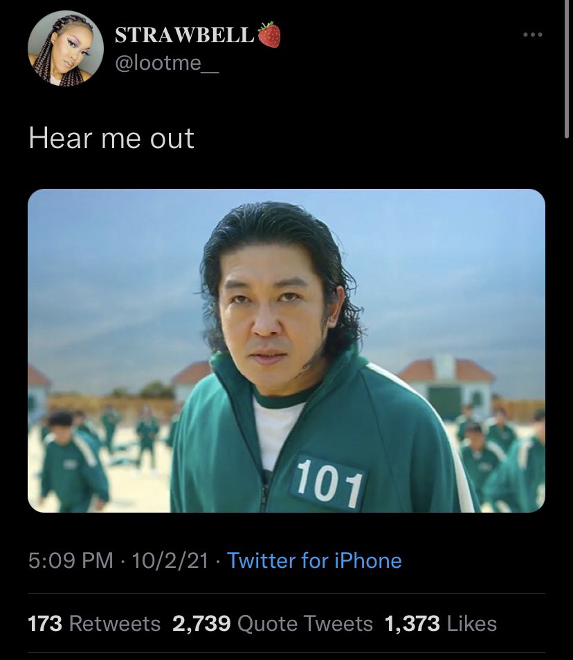 sadcrib's tweet image. Squid Game got y’all acting different