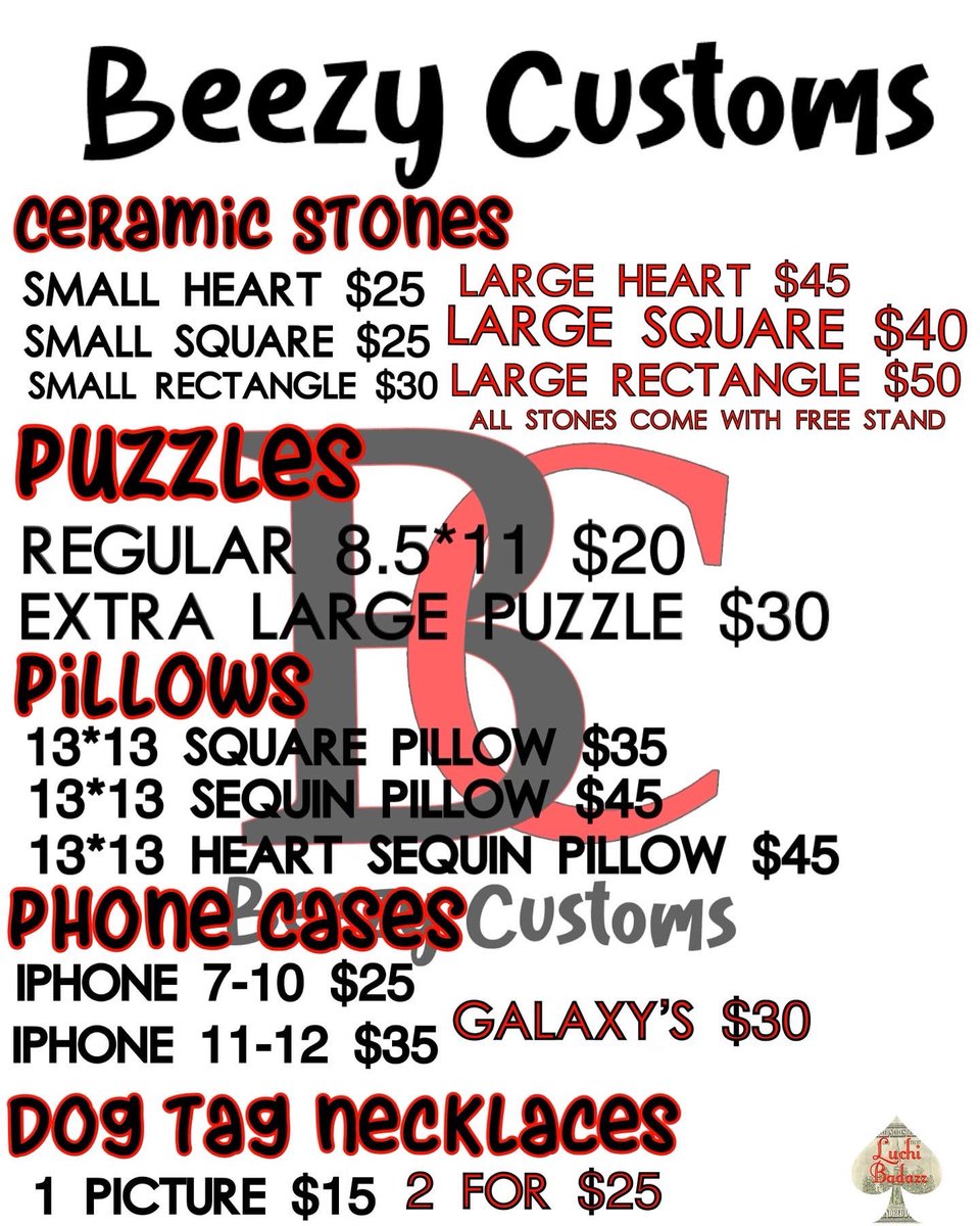 beezycustoms's tweet photo. Hey guys, it cost $0 to share this and try to help me get some more customers to my small business 🥺❤️ https://t.co/nKD6mndxa1