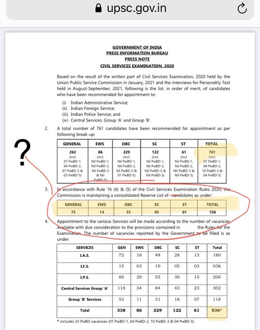 ram_vivek_patel's tweet photo. UPSC अगर सिविल सर्विस की गोपनीय रिज़र्व लिस्ट के कैंडिडेट के नाम और नंबर जारी कर देगा तो क्या राष्ट्र की सुरक्षा ख़तरे में पड़ जाएगी? जो चीज़ ख़तरे में पड़ जाएगी, उसका नाम बताएँ। परीक्षा हुई, इंटरव्यू हुआ, रिज़ल्ट आया। गोपनीय रह गई रिज़र्व लिस्ट। #upsc_scam #UPSC_Interview_Scam https://t.co/k04Y2UjWCZ