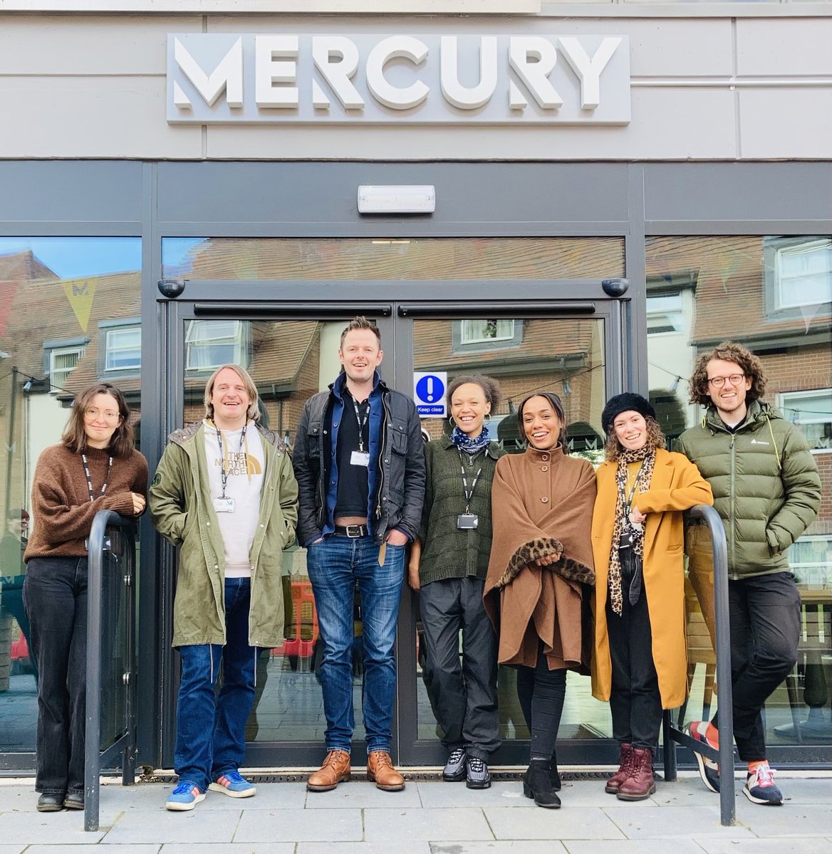 First Day Of Rehearsals for Sirens, our first #MercuryOriginal
⁦<a href="/JesseAkele/">Jesse Akele</a>⁩
⁦<a href="/Darwen88/">Darwen Lnd</a>⁩
⁦@TanyaLorettaDee⁩
Director <a href="/director_beth/">Beth Pitts</a> 
Co-Design <a href="/Zoeleehurwitz/">Zoe hurwitz</a> 
Co-Design Cara Evans 
Lighting Design <a href="/kathrinesandys/">Kathrine Sandys</a> 
Sound Design ⁦@frazermerrick⁩ 
Welcome!