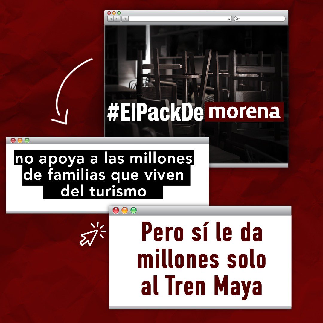 jagtzjardon's tweet photo. En turismo tenemos un presupuesto desequilibrado. Millones para el tren Maya. #Elpack https://t.co/F4RygTbvEi