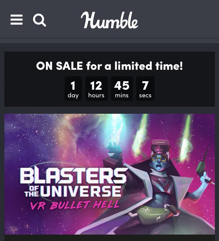 secretlocation's tweet image. @humble FLASH SALE⚡️
Ends Oct 5 at 11:00pm ET

@BlastersVR 80% OFF
@TransposeVR 75% OFF
@TheGreatC_VR 60% OFF
 
👉 bit.ly/3Bhm0Nu 
#gamedev #VRGaming #indiegames