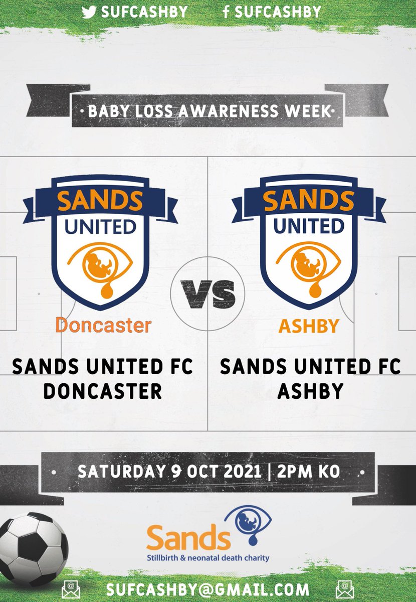 SUFCAshby's tweet photo. We are buzzing for our game on Saturday against our brothers at @SufcDoncaster which also is the first day of Baby Loss Awarenss Week @BLA_Campaign 🧡💙 https://t.co/GgH6uMj7fg