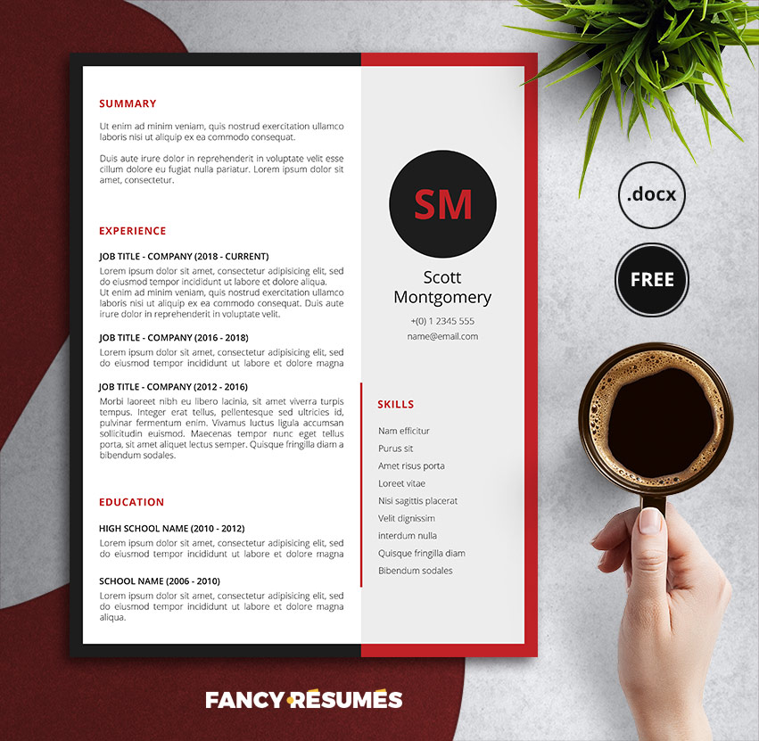 FancyResumesPro's tweet photo. These days you need to be bold &amp; edgy if you want to get hired. That includes your #resume so better download &amp; use our Reddence template which features a modern red &amp; black theme. It's the perfect design to capture their attention! Get it here for #FREE:
https://t.co/r5sn0Ji1Td https://t.co/tR0bK6pY2J