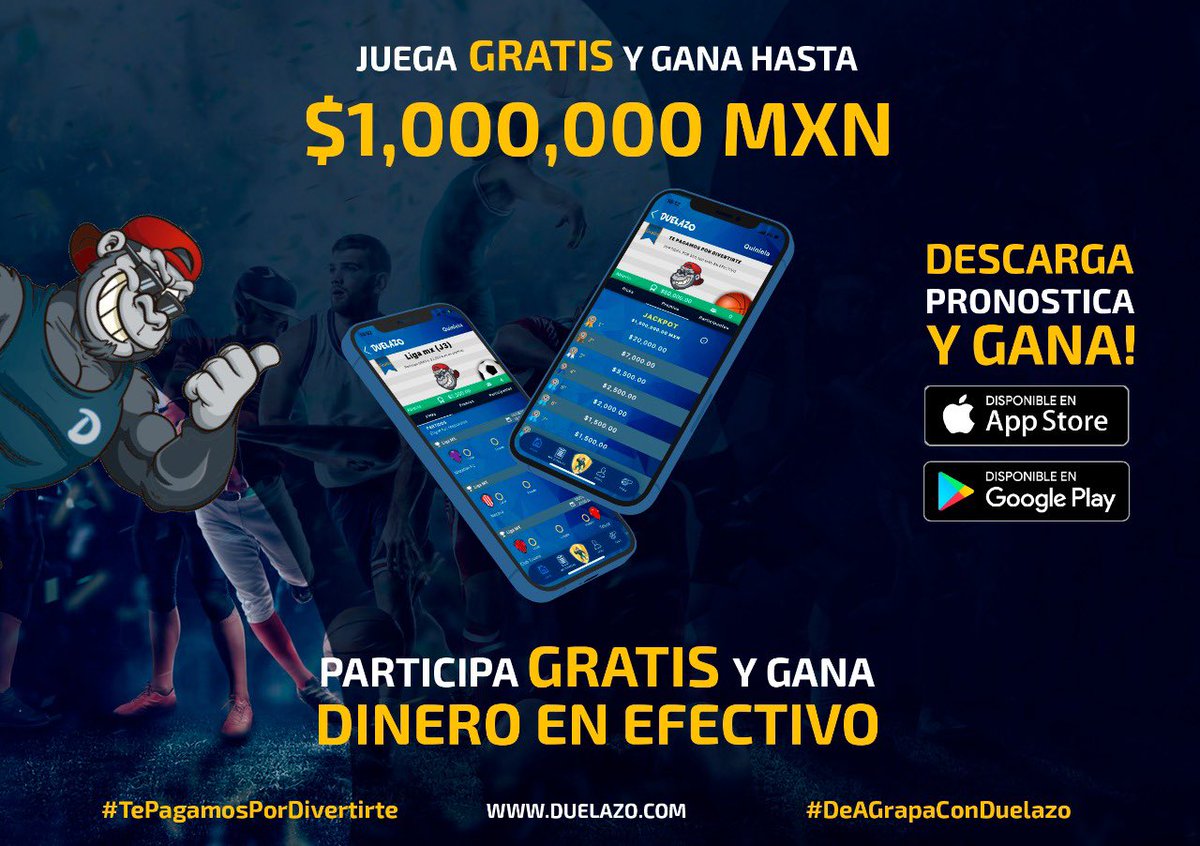 Leonlec's tweet photo. Se cayeron WhatsApp, Facebook e Instagram, pero no DUELAZO 😏

Ya disponible la quiniela de la Eliminatoria a Qatar 2022 🤩

Recuerden que jugar es gratis 😉 y participan por dinero, incluso pueden ganar 1mdp 🤑

Bajen la app: https://t.co/xHNBrUsEjU

Web: https://t.co/CpsAkq2Yg4 https://t.co/hlizewDnvF