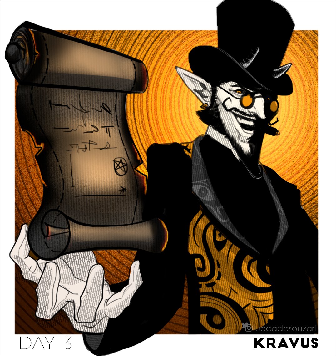 luccadesouz's tweet photo. Day 3 | Kravus Hellbringer
#inktober2021day3 #oc_tober2021 https://t.co/ibZ72Cnt9T