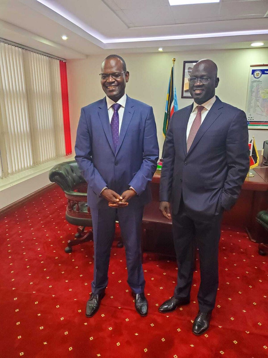 atu_uat's tweet photo. Today, the ATU Secretary General paid a courtesy call to H.E Chol M.U. Ajongo, the South Sudan Ambassador to Kenya.  Following the newly signed Agreement between the Union &amp; the Member State, the discussion was focused on possible cooperation avenues for ICT development.
@NcaSsd https://t.co/x2C58ZtuQ3