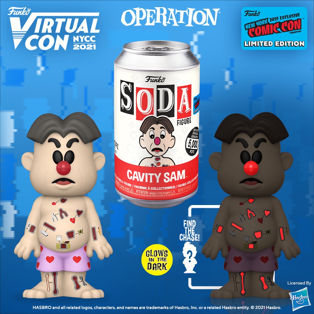 Funko Vinyl SODA: Operation Cavity Sam – Leuchtet Im Dunkeln, 1/6 Chance Auf Rare Chase, Sammelfigur
