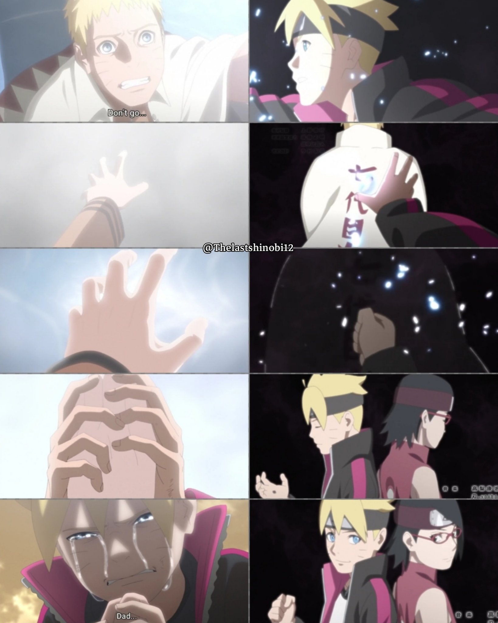 The Last Shinobi on X: Naruto's death was Foreshadowed like kurama's in  OP5,Boruto's crying when he thought that he lost him was heartbreaking,his  reaction when naruto dies in the future is unimaginable