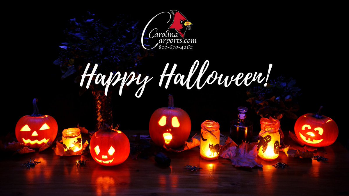 Happy Halloween from Carolina Carports! 🎃 We hope you have a fun and safe day!🕸️ #cci #carolinacarports #HappyHalloween #Halloween #halloween2021 #spooky