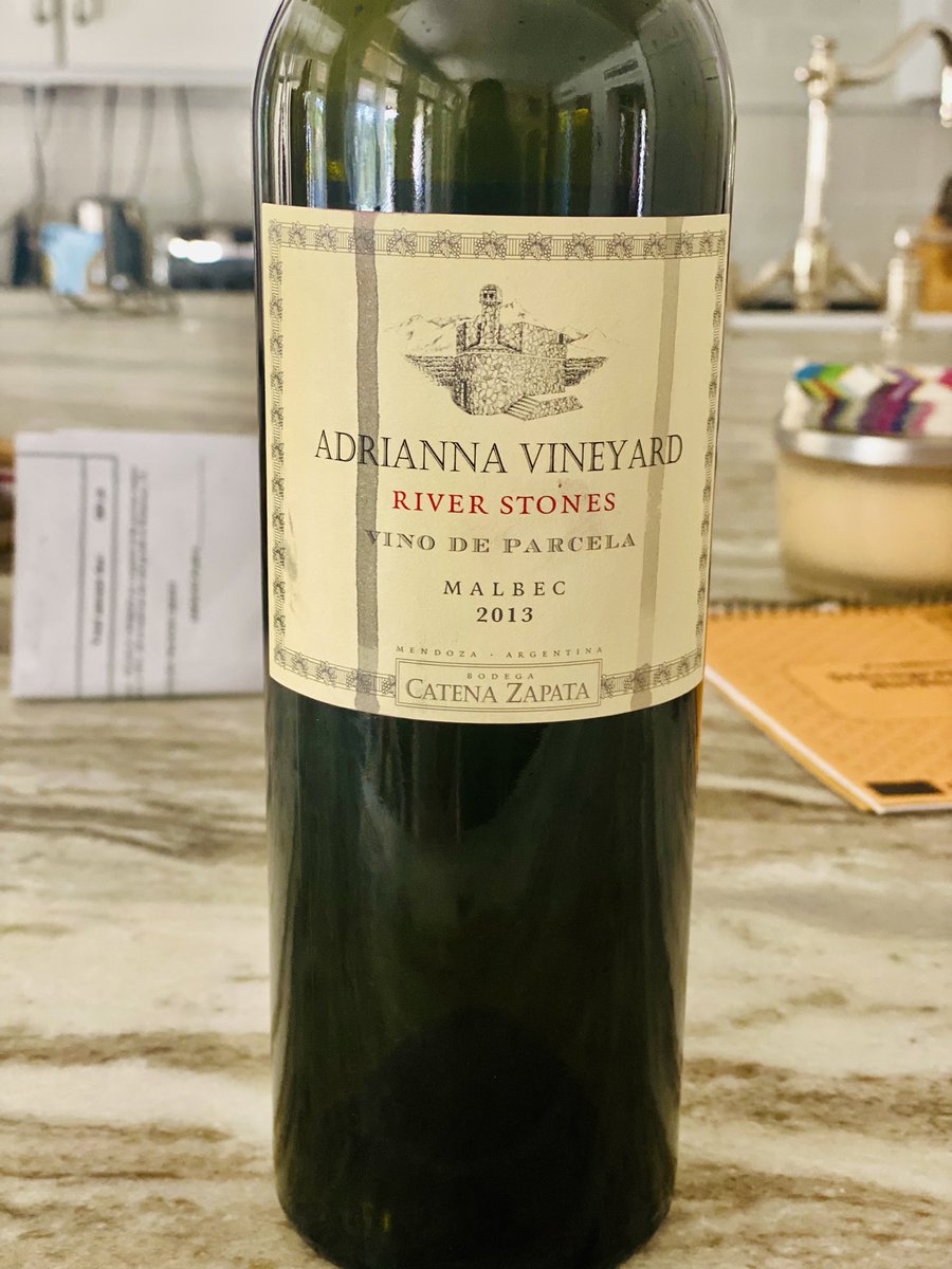Adrianna Vineyard, River Stone 2013. One of the greatest Malbec ever. #malbec #winelover
