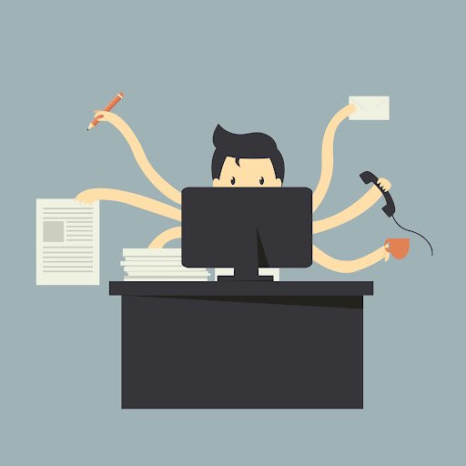 Студент. Работник офиса. Занятой человек. Бизнесвумен стресс. Hard work late night картина.