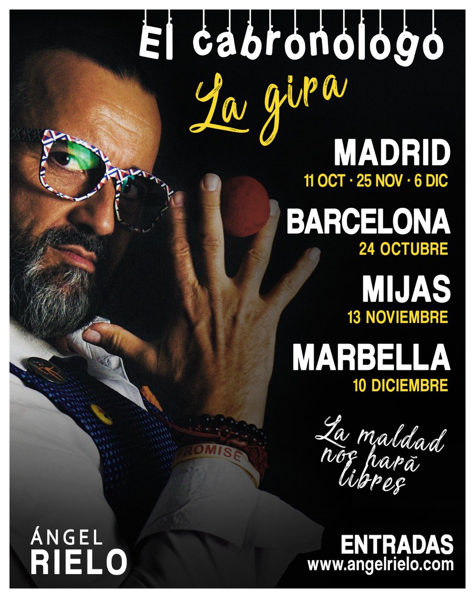 Pues ya de paso os cuento la transición de #feliciológo a #cabronólogo entradas en  angelrielo.com 
"La maldad nos hará libres"