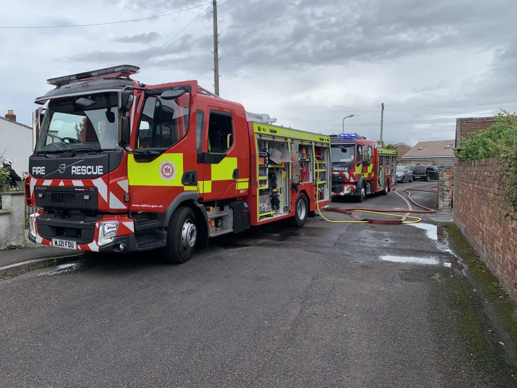 Person rescued by fire crews after Highbridge caravan blaze — more at: https://t.co/UGLC8oEGS7 https://t.co/3jddyEBLy4