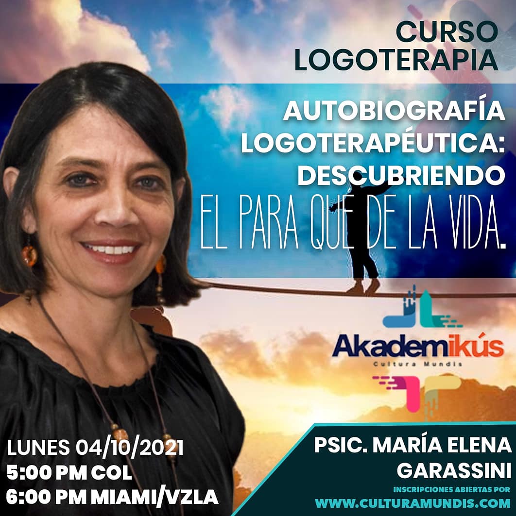 Akadem_ikus's tweet photo. Te esperamos hoy #4Oct, junto a la Dra. @megarassini en el inicio del #curso:

“AUTOBIOGRAFÍA LOGOTERAPÉUTICA: DESCUBRIENDO EL PARA QUÉ DE LA VIDA”

Vía #zoom 📹

5:00 pm #colombia
6:00 pm #miami - #ccs

Inscripciones: https://t.co/4bLY11urII

#WhatsApp #ULTIMAHORA #RedesSociales https://t.co/3NoKmxf2A5