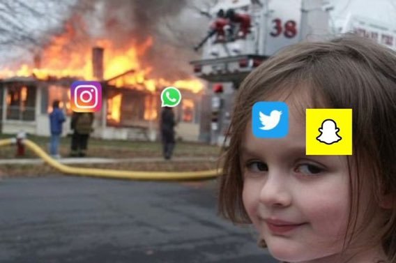 Itx_SabOo's tweet photo. Facebook - Eliminated
Instagram - Eliminated 
Whatsapp - Eliminated 
Only Twitter, Snapchat &amp; Telegram mAde it tO thE Next rOund
#snapchat https://t.co/yWcqqyD364