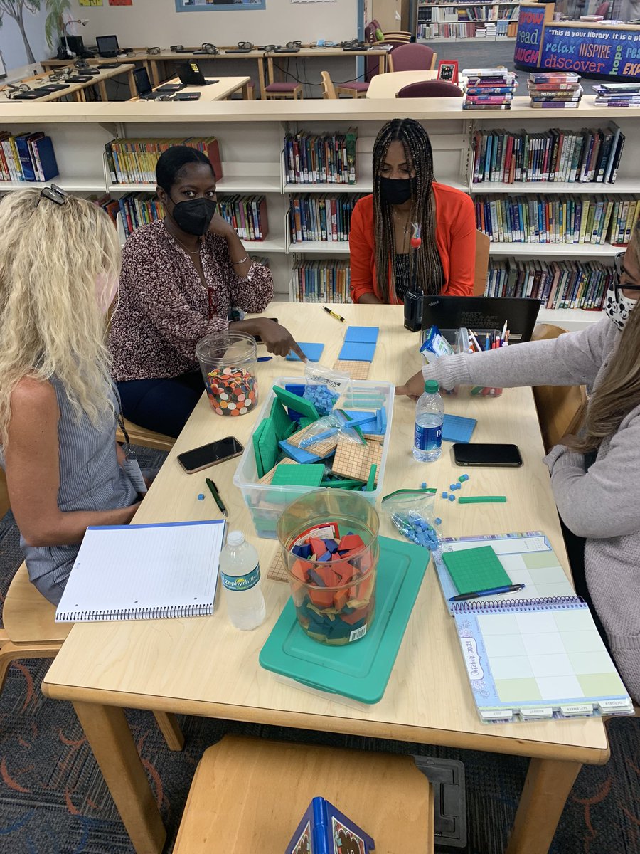 CPEPrincipal1's tweet photo. @HClay82 brought it on today during @CoconutPalmElem math hands-on manipulatives training. Hands on serves as: a learning support, increases conceptual understanding, learning modalities and a bridge to abstract thinking. https://t.co/Ooxy2nKcUa