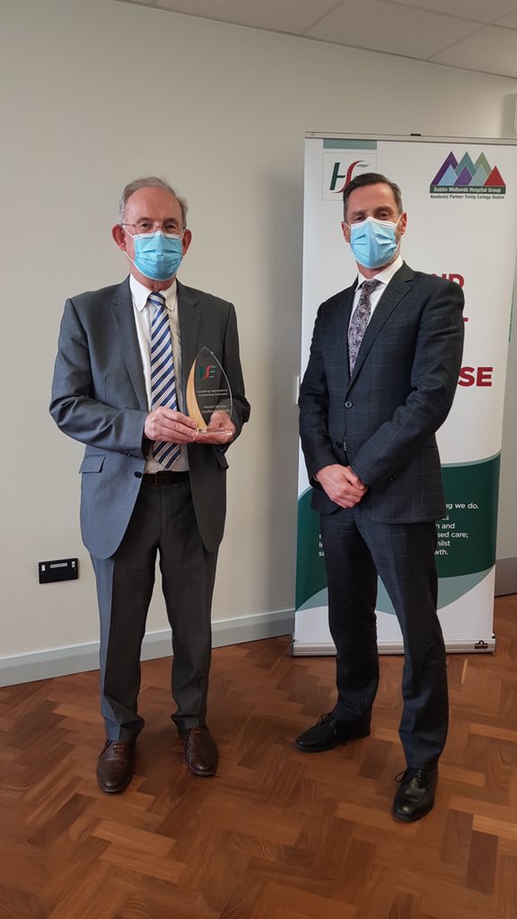 HSEDubMidlands's tweet photo. Huge congratulations to John Connaughton, Clinical Director #MRHPortlaoise who has been recognised in the @HSELive #ExcellenceAwards2021 for Exceeding Expectations - Outstanding Employee Award #ExcellenceEveryDay https://t.co/r3DiW2kSzn
