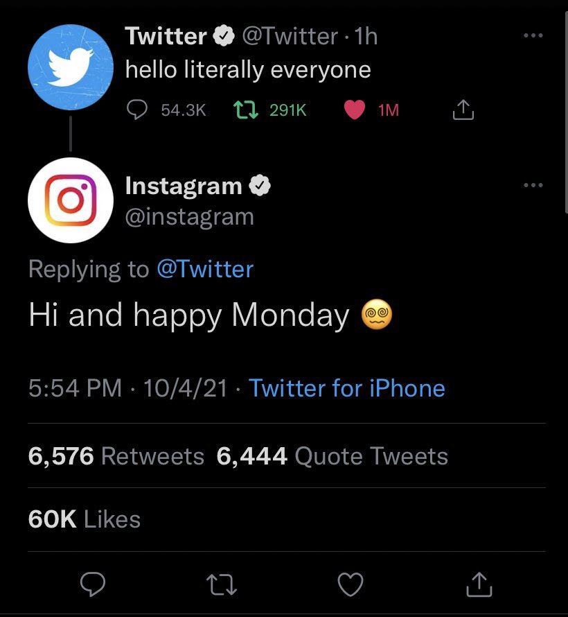 Sylvestor_0's tweet photo. WhatsApp and Instagram are literally happy to be here as well I guess 🥴😭😂 who am I not to be here https://t.co/qiCsNUODIw