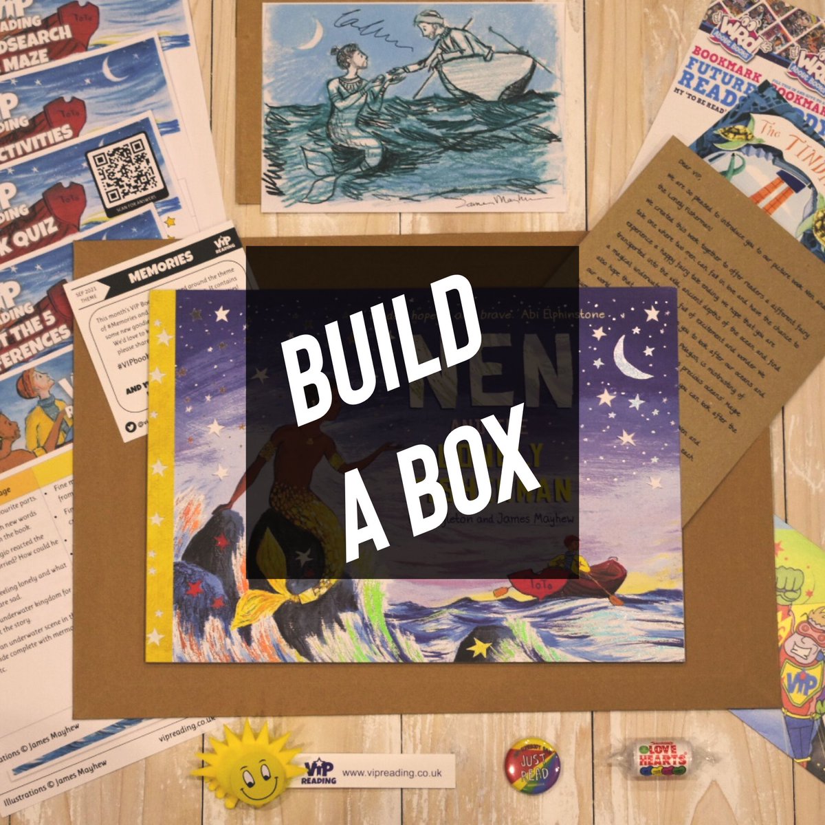 Eek! Don’t want a ready-made #VIPbookbox? Introducing…

🎉 VIP Build-a-Box 🎉

🎂 <a href="/lovepapered/">Papered</a> Card
+
📕 Book
+
🔵 Badge
+ 
🖼 Print
+
☀️ Pom Pom! 
=
🎁 Gift

✅ vipreading.co.uk/shop