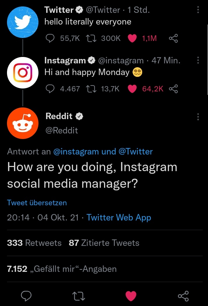 Mupf05YT's tweet photo. Wieso Twitter die beste Plattform ist: https://t.co/iJ1hlhWt2P