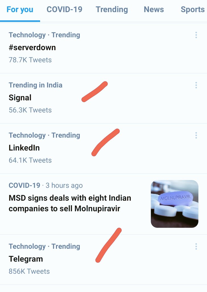 srajan79's tweet photo. Opportunity in Crisis! 

#WhatsAppDown #UserAcquisition https://t.co/ph14llZxRS