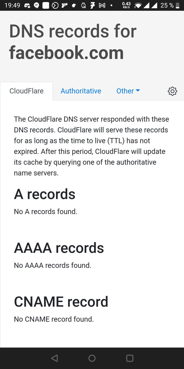 ridhabnj's tweet photo. #Facebook DNS Problem. https://t.co/JxL7u4OySH