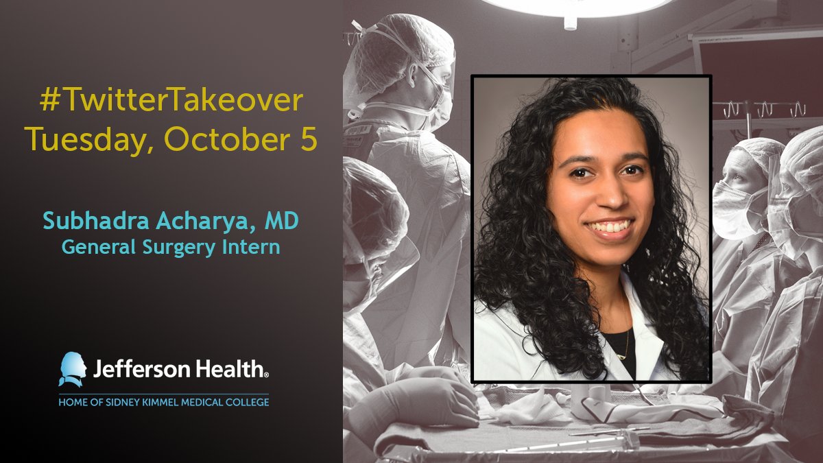 JEFFsurgery's tweet photo. TOMORROW - our #TwitterTakeoverTuesday series continues with intern Subhadra Acharya, MD @TJUHospital Join us!
#GenSurgMatch2022 #Match2022 https://t.co/raMkIH7exd