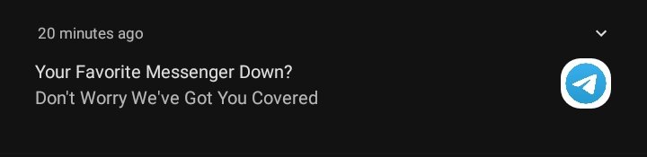 urvishah_96's tweet photo. Indeed a great opportunity @telegram
#abmaikhelega #telegram #WhatsAppDown #facebookdown #instagramdown #socialmediadown #telegramup https://t.co/bkb6X0dUdz