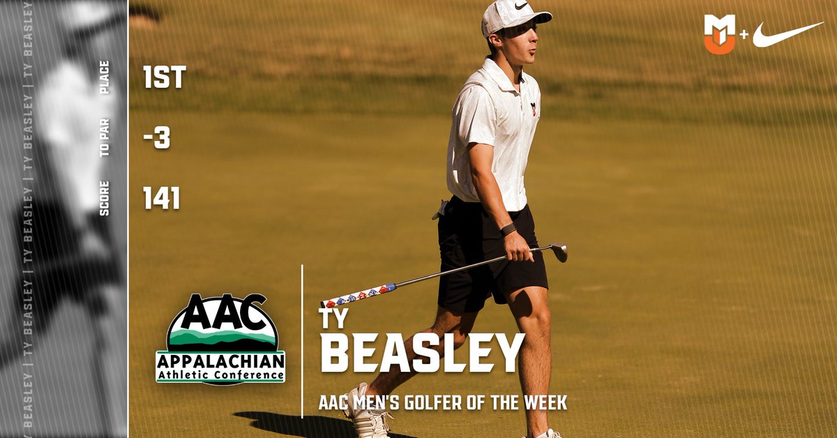 ⛳🏌️‍♂️Ty Beasley has been named the <a href="/AACsports/">AAC Sports</a> Men's Golfer of the Week! #BuffStrong🦬

📝ow.ly/T6IC50GlDMO
