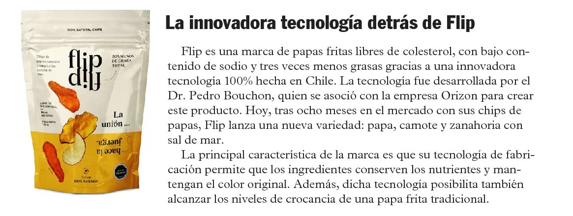 FundCopecUC's tweet photo. 📰🍟Hoy en @lun  destacan las papas fritas libres de colesterol #Flip y sus nuevas variedades, creadas por @pedrobouchon , vicerrector de @InvestigacionUC @ucatolica con el apoyo de @FundCopecUC en alianza con #Orizon https://t.co/oyr4aSxmLc