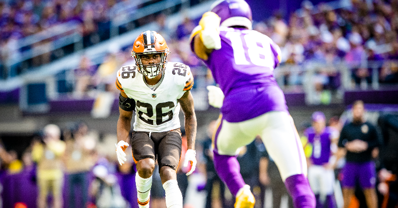 Browns's tweet photo. Players along the defense helped the Browns grind to a low-scoring victory.