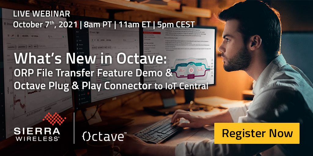 Join <a href="/thibs/">Thibs</a> and the #Octave Development Team in our upcoming #webinar where they will #demo the ORP file transfer features, and present the Octave Plug &amp; Play Connector to <a href="/Azure/">Microsoft Azure</a> IoT Central. Register now: ow.ly/rTcR50GkxC2