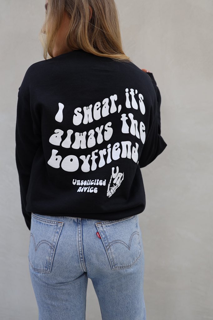 I SWEAR IT’S ALWAYS THE BOYFRIEND! Last day to get my merch! 👇🏽👇🏽

uadvice.myshopify.com/a/pre-launch/