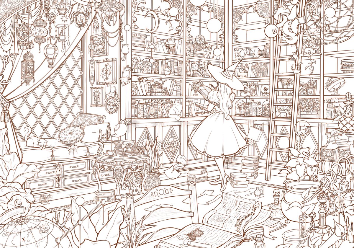 evergreenqveen's tweet photo. do u think I can finish this by halloween? https://t.co/do7CYc5QjE