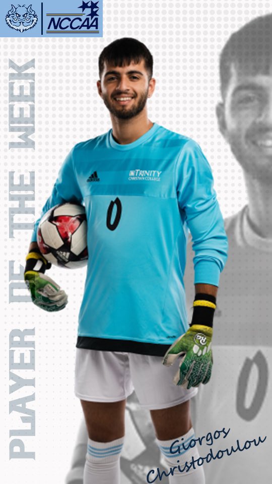 1-0-1 on the week ☑️ 
2 OTs = 207:28 minutes ☑️
1 shut out ☑️
19 saves ☑️
1 goal allowed ☑️
First career <a href="/TheNCCAA/">NCCAA</a> POW honor ☑️

Congratulations Giorgos Christodoulou!