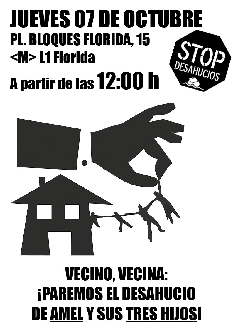 AViVLaFlorida's tweet photo. Este jueves hay dos avisos de desahucios en los Bloques de La Florida. Nuestra solidaridad con las vecinas y vecinos afectados. https://t.co/CewQQx3sww