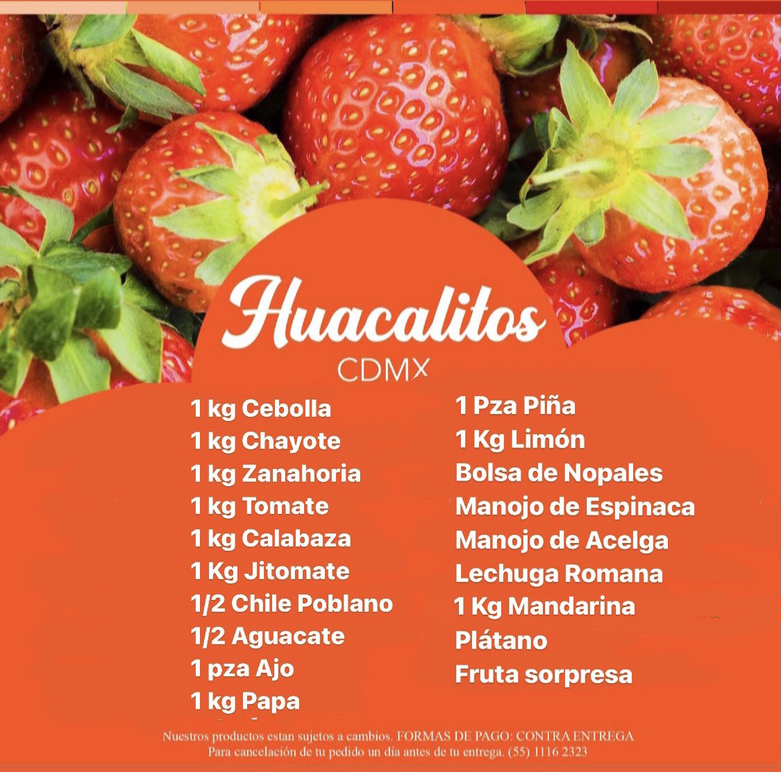 EscapadasM's tweet photo. BUSCA TU MEJOR OPCIÓN, NOSOTROS TE LO LLEVAMOS A LA PUERTA DE TU HOGAR.  Huacalito 1/2 $250
Huacalito de kilo $350
#ULTIMAHORA #CDMX #iztacalco #coyoacan #Alamos #Portales #ColRoma #ColCondesa #Narvarte #Obrera #Tlatelolco #ColDoctores https://t.co/GBVgXeTm4k