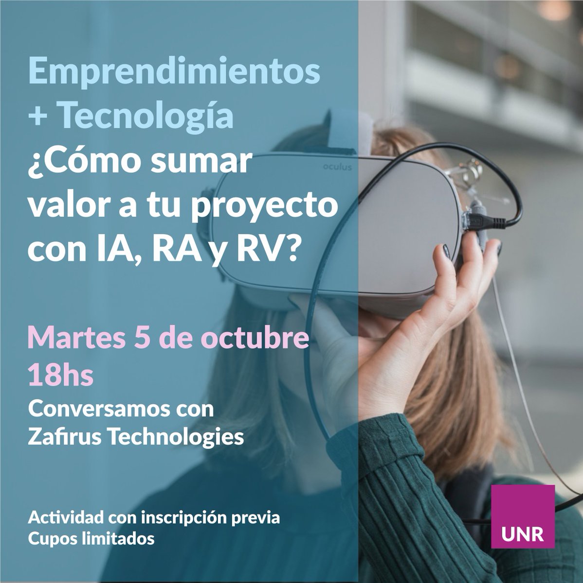 UNRemprende's tweet photo. Aún quedan algunos lugares!
📌Martes 5 de octubre
 18hs

Coordinan: @andreamansillaa  y @tormentasolar_ 

Actividad gratuita,  con inscripción previa: https://t.co/tPQKhsnmIa

Revisaremos casos inspiradores de incorporación IA, RA y RV y dialogaremos con Zafirus Technologies. https://t.co/tYUQbX13nU