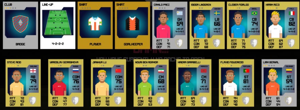 vea_federico's tweet photo. @nfutcards Vuelvo a publicar mi super team nivel medio. Pensando en cambiar la remera del equipo y unos jugadores cuando salga el market para mejorarlo. El escudo es lo más. Vama Club Ether-Nal https://t.co/18pxe7nVan